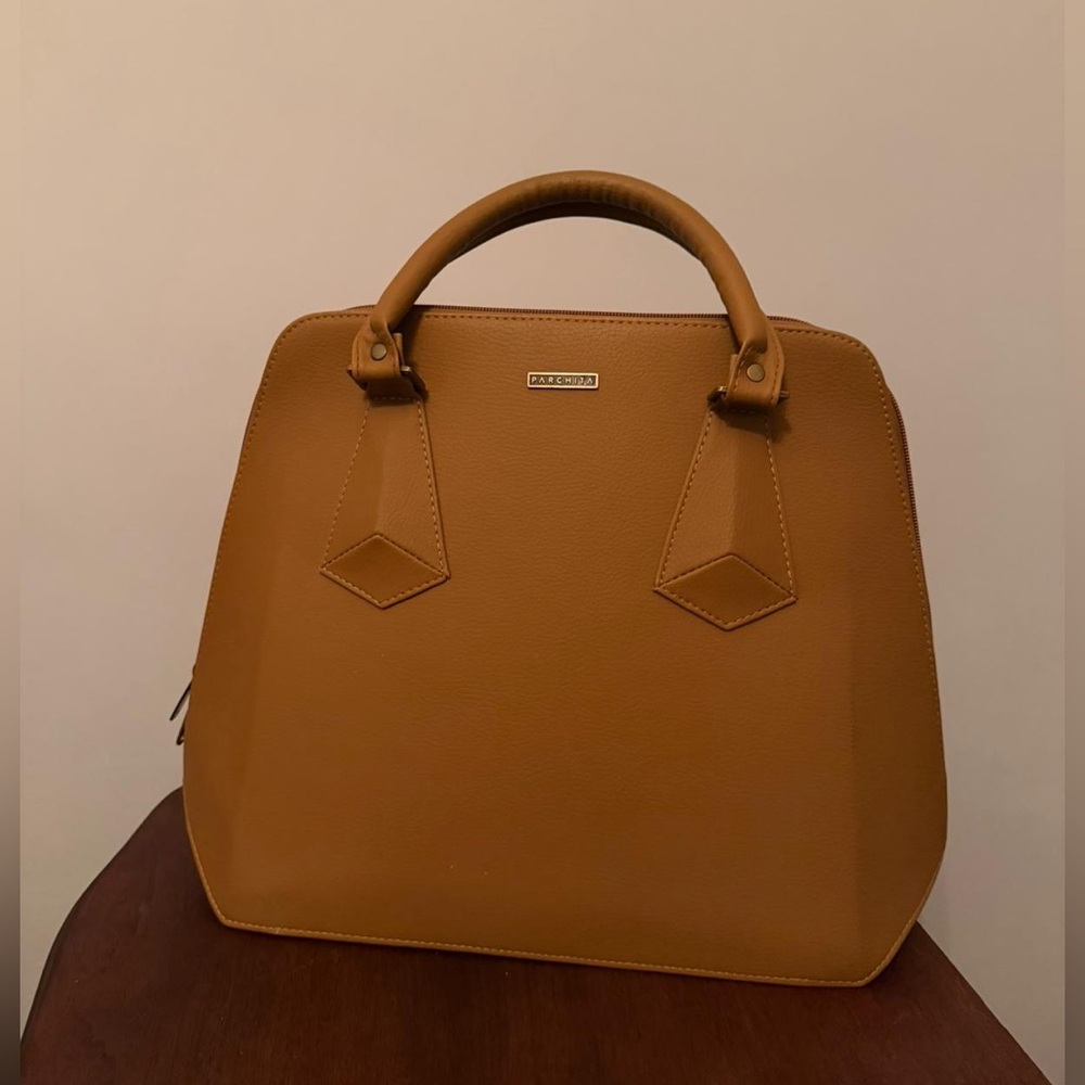 Parchita Camel Satchel Bag